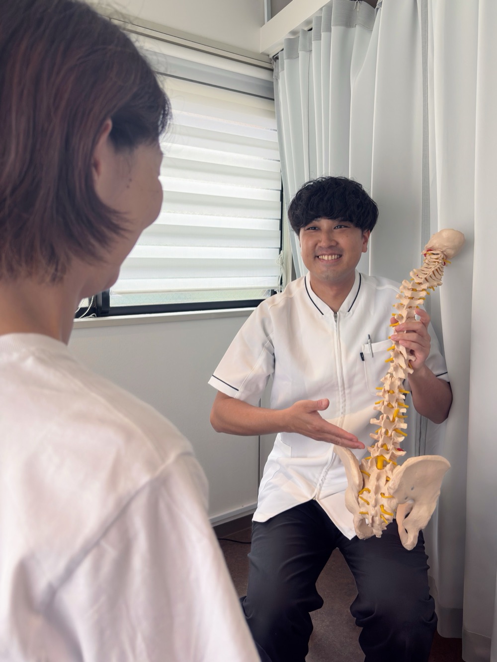 脊椎模型を使った説明